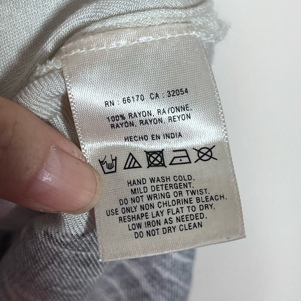 ANTHROPOLOGIE Floreat ink brushstroke tank w/sequin & bead detail size 0 - Picture 6 of 6